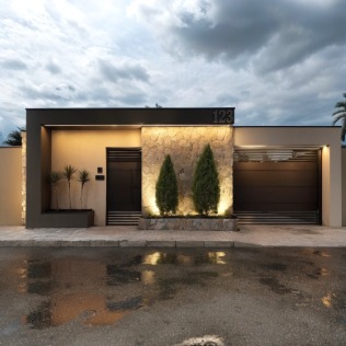 Fachada com Jardim Vertical — frente 10 a 12m