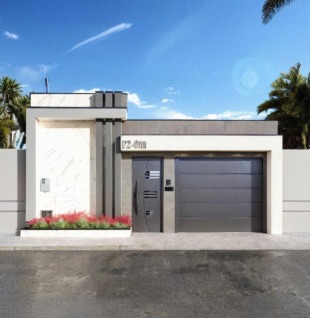 Muro com Painel Ripado — frente 8 a 10m